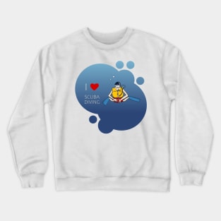 I Love Scuba Diving Crewneck Sweatshirt